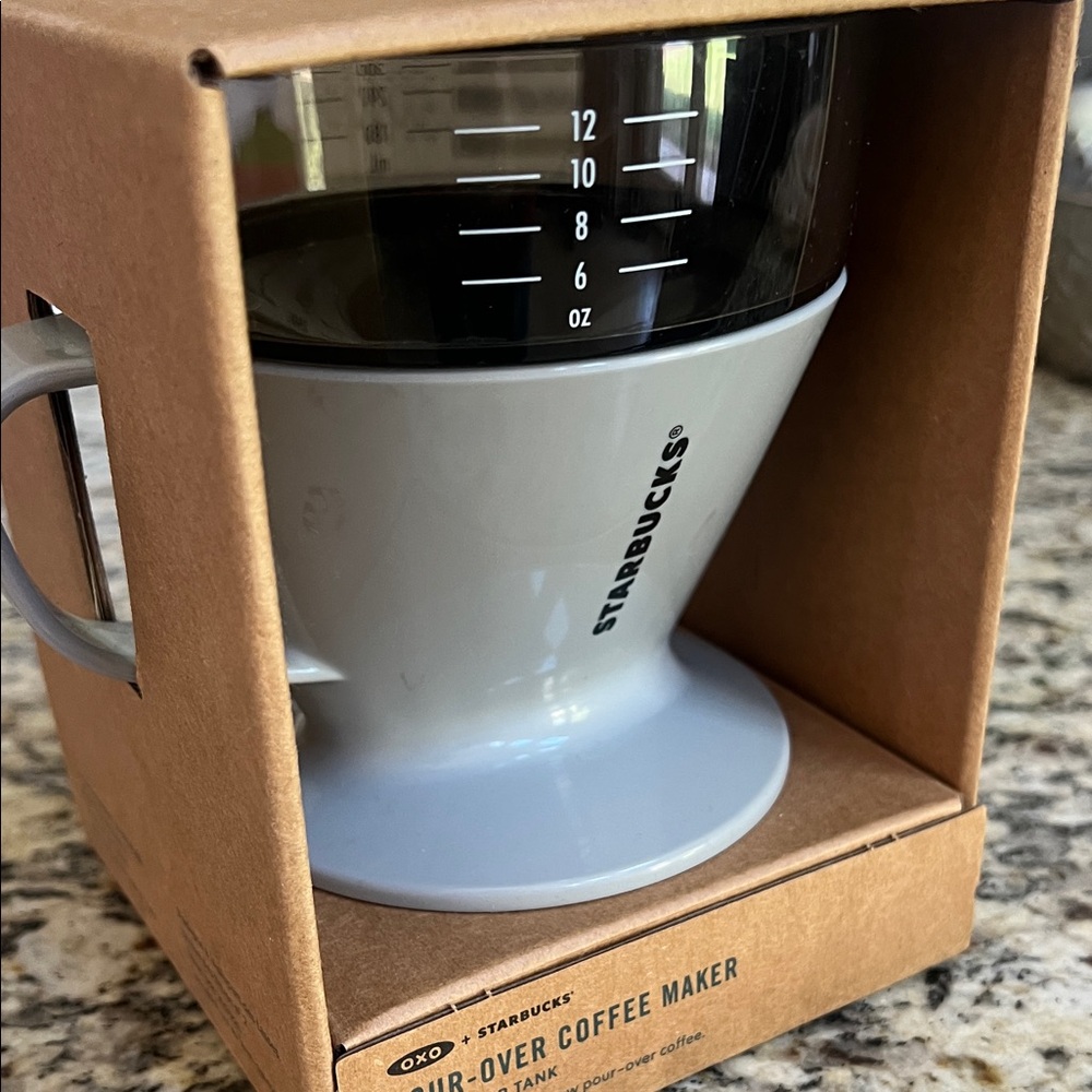 Starbucks Black and Gray Pour-Over Coffee Maker